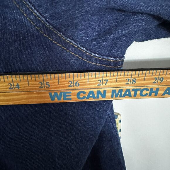 HUNTERS RUN VTG Chore Trucker Denim Jean Jacket / Coat 100% Cotton 2x Unisex - Picture 8 of 8